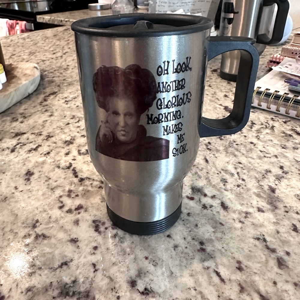 Hocus Pocus Another Glorious Morning Quote Travel Mug 14 oz Stainless Steel